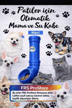 Frs Sokak Hayvanları İçin Akıllı Otomatik Mama veya Su Kabı, Sokak Kedi ve Kö...