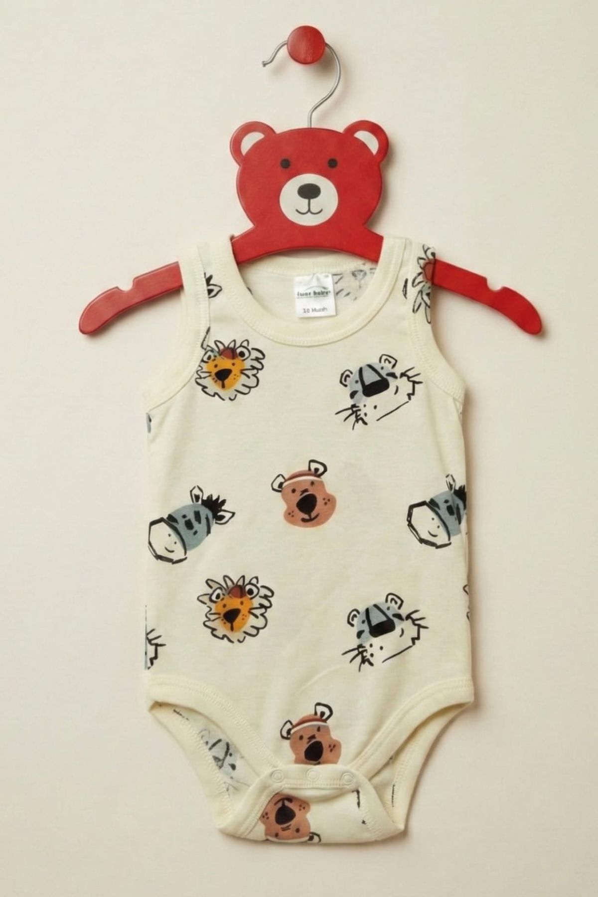 Fuar Baby 3'lü Paket %100 Pamuklu Çok Renkli Desenli Erkek Bebek Zıbın Body - Yazlık Atlet Kesim fotoğrafı 6 (önizleme)