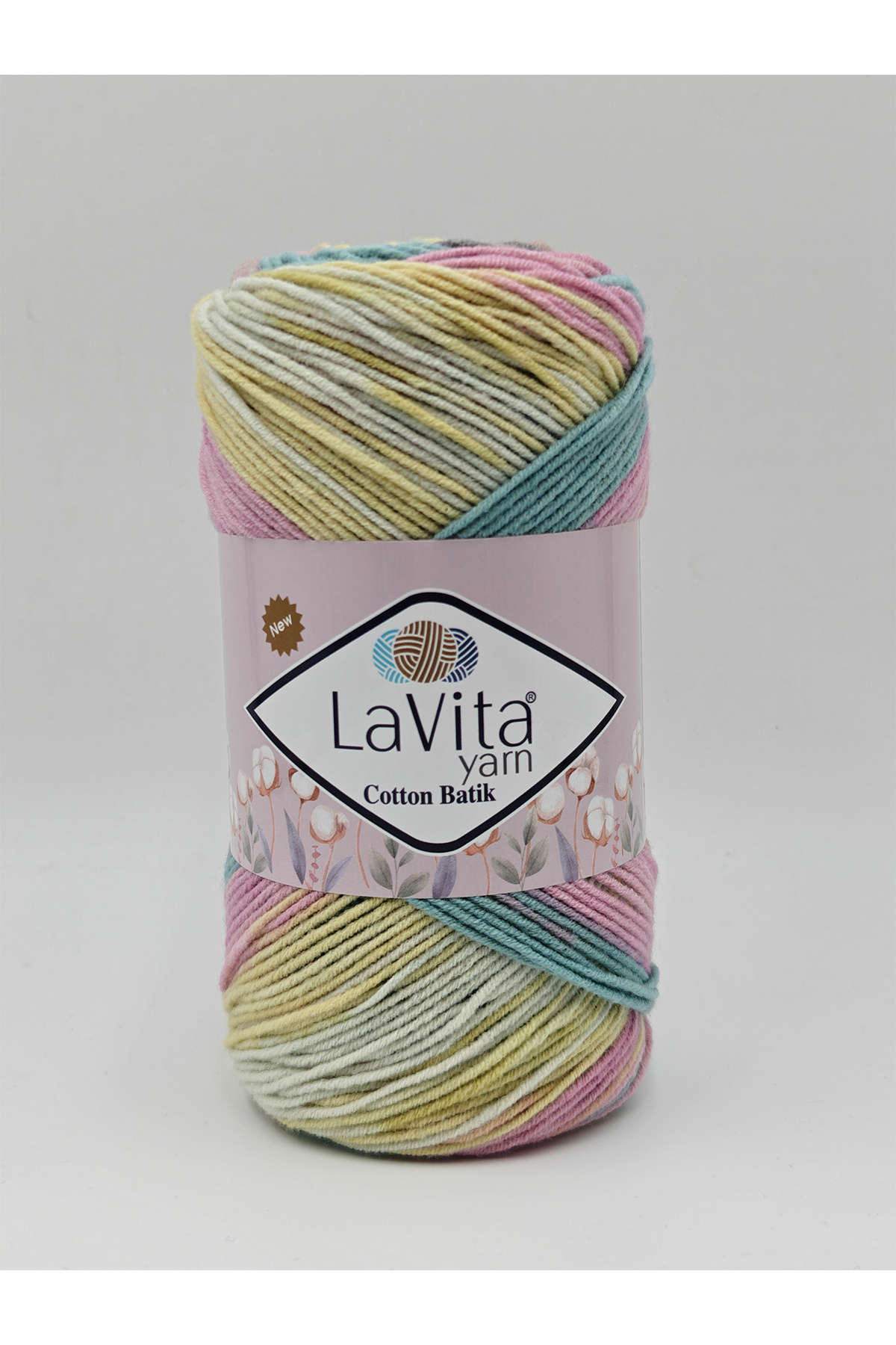 Cotton Batik Hand Knitting Yarn 60% Cotton 40% Acrylic 100gr (CB20 MIMOSA)