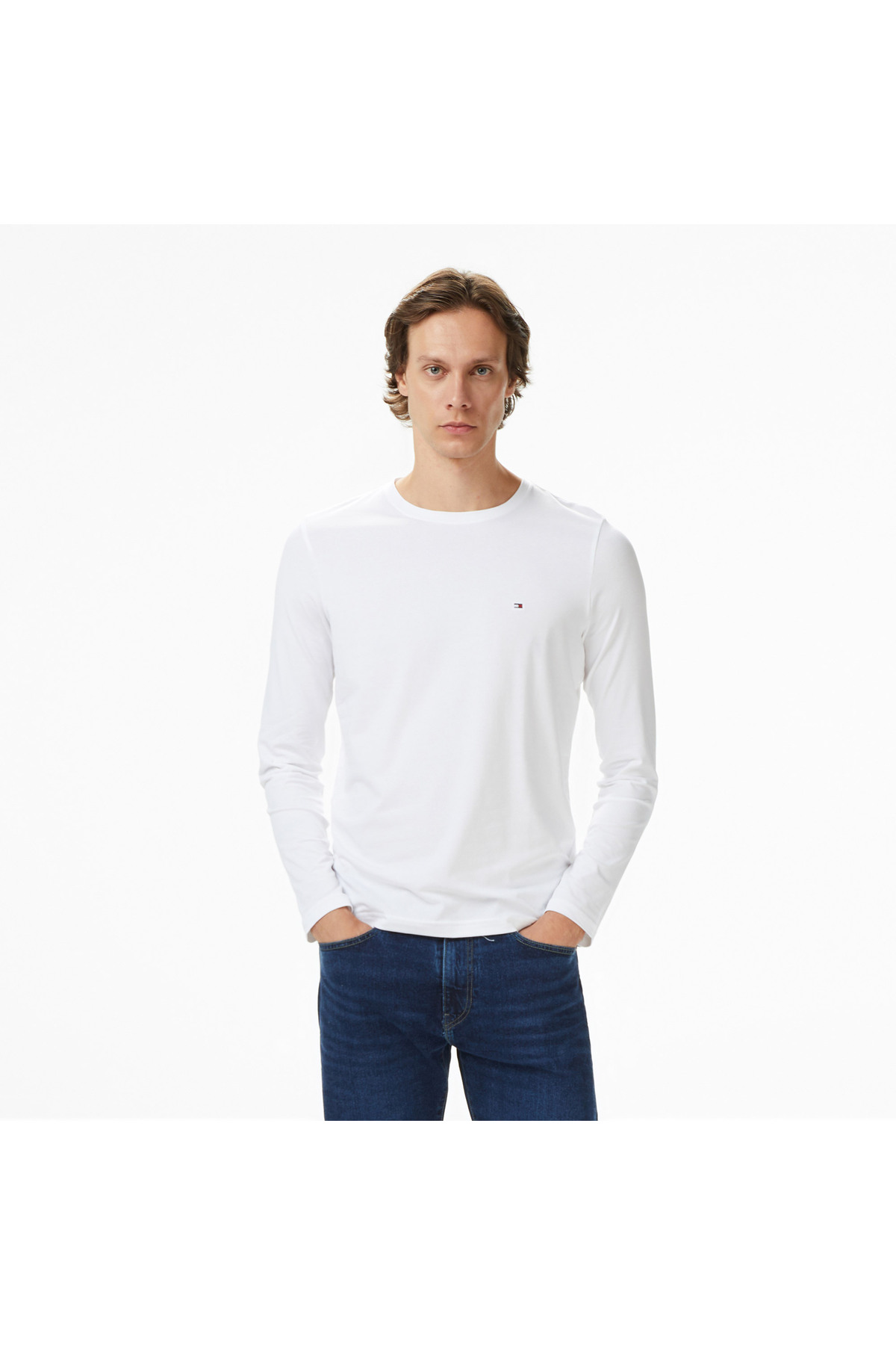 تامی هیلفیگر سویشرت مردانه طرح لوگو سفید، کد MW0MW10804 YBR