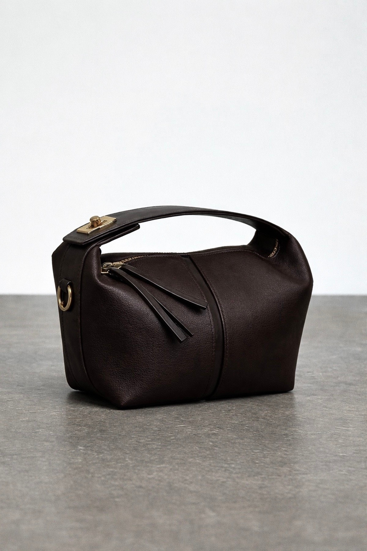 Women's Archel Leather Handbag Bitter Coffee