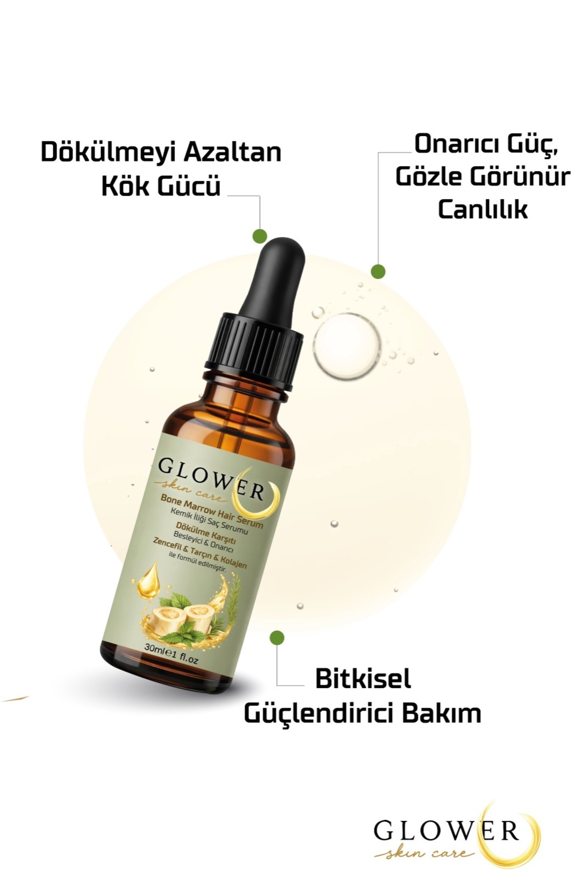 KEMİK İLİĞİ SAÇ TONİĞİ VE SAÇ SERUMU 2 Lİ SET — 625636353629 — تصویر 2 از 5