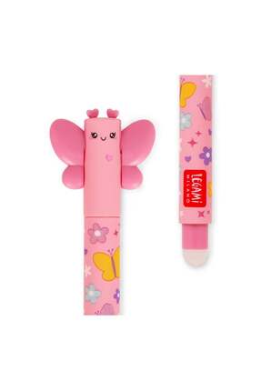 Legami Silinebilir Jel Kalem Pembe - Kelebek