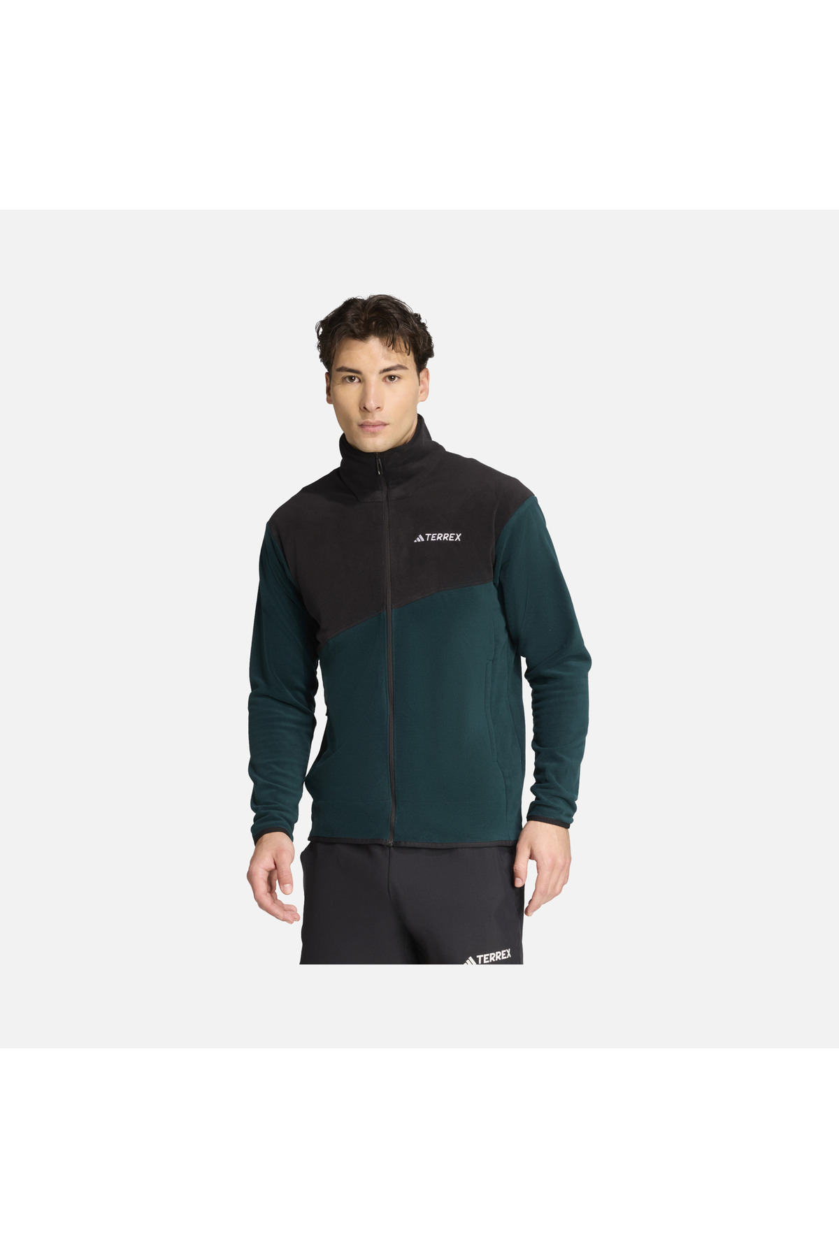 MT FZ FLEECE Zip-Up Top — مشکی JM0134 — تصویر 2 از 6