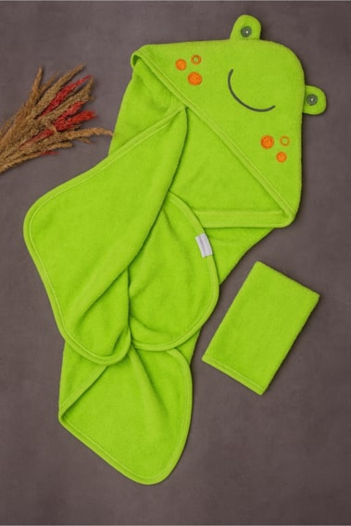 Pofidik Baby %100 Pamuk Yumuşak Figürlü Kız-Erkek Yenidoğan/Bebek Banyo Havlusu Kundak (85x90 cm) ve Havlu Kesesi fotoğrafı 5 (önizleme)