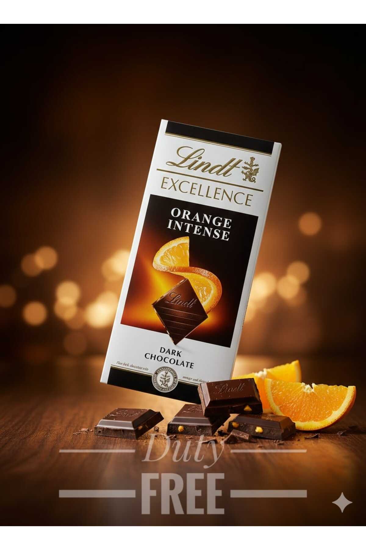 hijazigroup Lindt Excellence Intense Orange Dark Chocolate 100 g