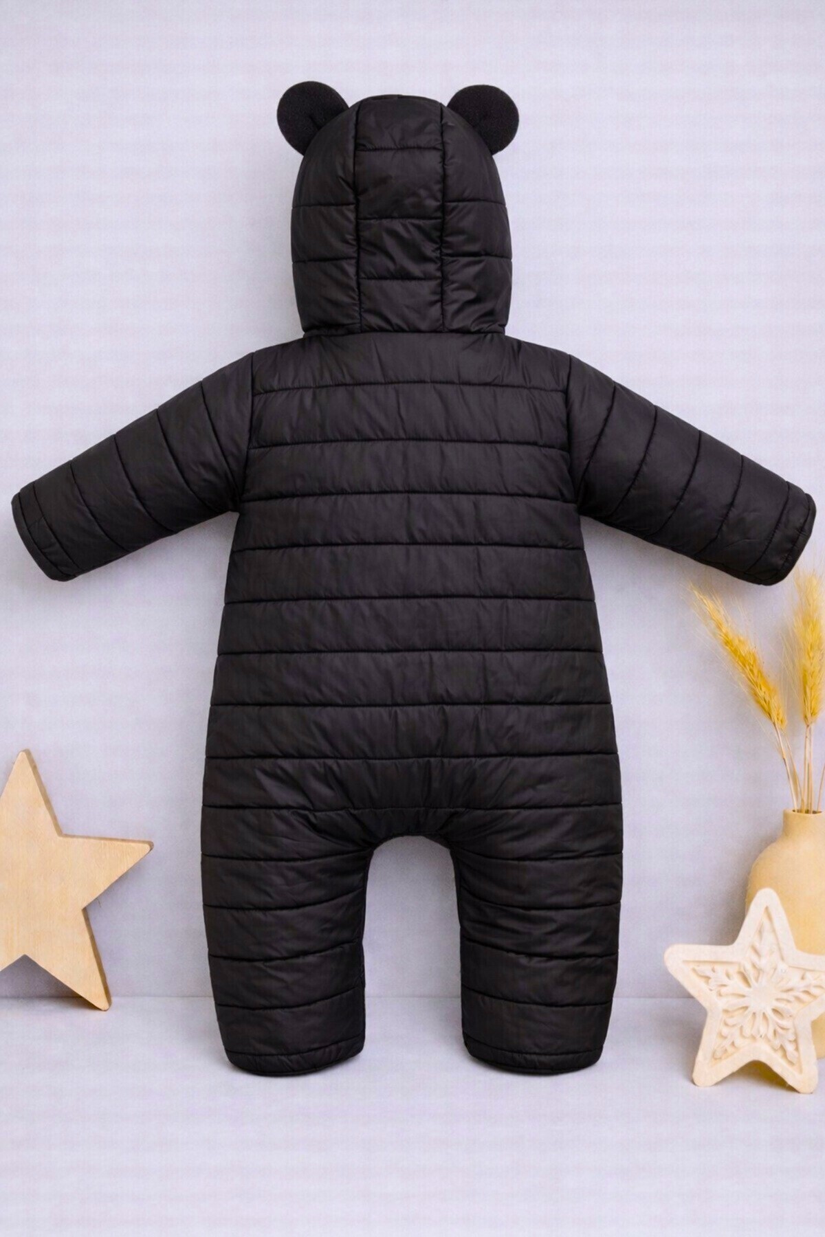 DeKuBaby Yeni Sezon Kapitone Tek Fermuarlı İç Astarı Polar, Kapüşonlu Bebek/Çocuk Astronot-Kozmonot Tulum fotoğrafı 4 (önizleme)