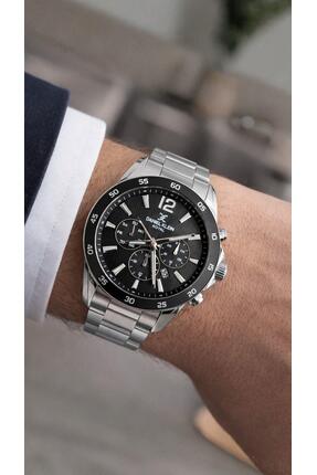 Daniel Klein Çelik Kordon Bezelli Gri Siyah Erkek Kol Saati DKE.1.11031-1