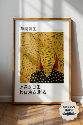 Persona Istanbul Yayoi Kusama "Sonsuz Noktalar" - Sarı Pop Art Sanat Posteri ...
