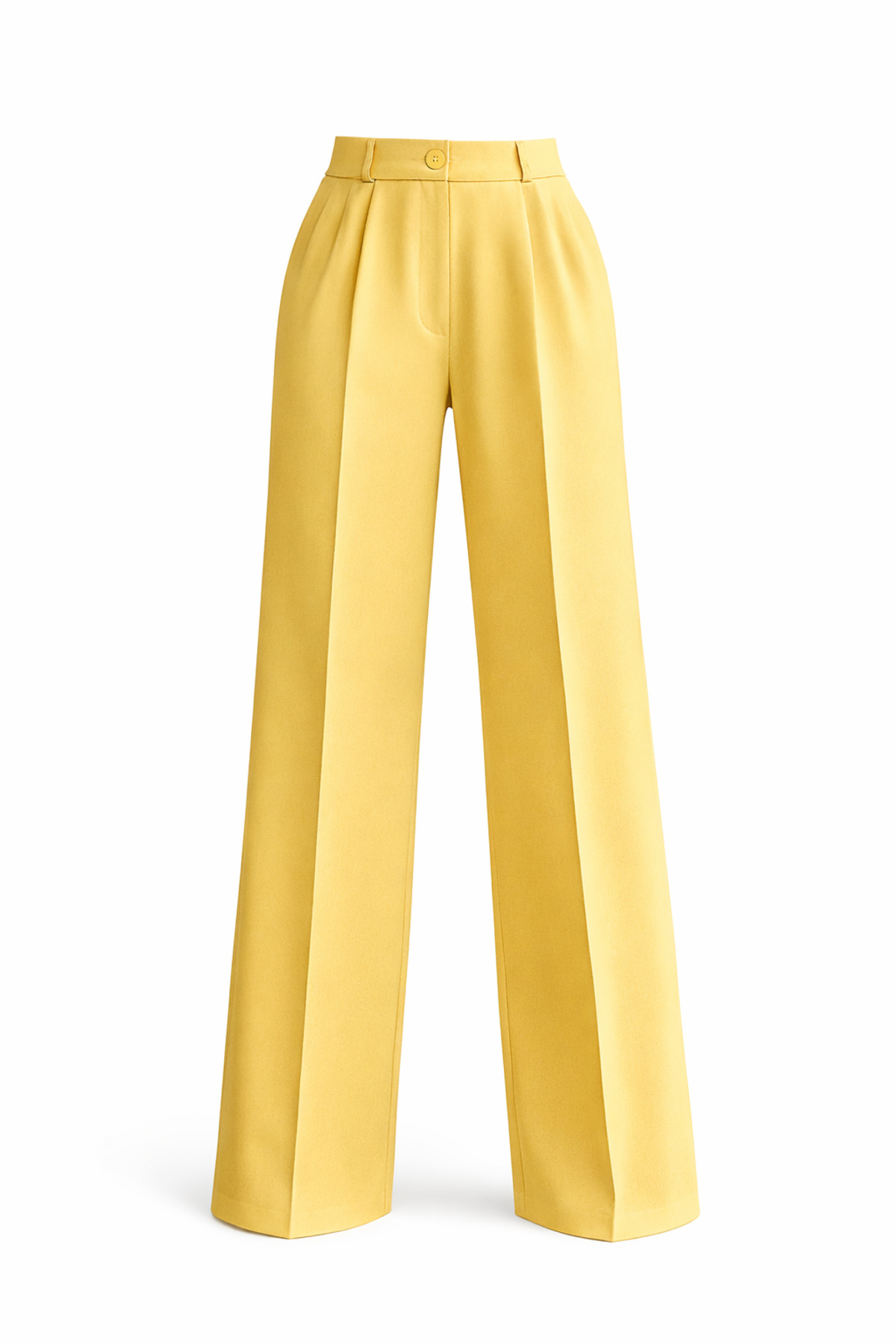 Pleated High Waist Lycra Woven Palazzo Pants 4074