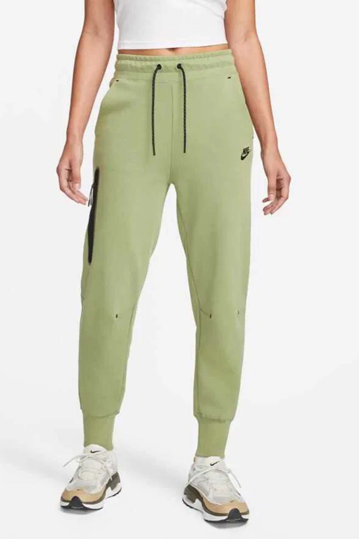شلوار گشاد و راحت زنانه Tech Fleece مدل Sweat Trousers خاکستری، شلوار گشاد و راحت زنانه Tech Fleece مدل Sweat Trousers سبز نایکی شلوار ورزشی Nike