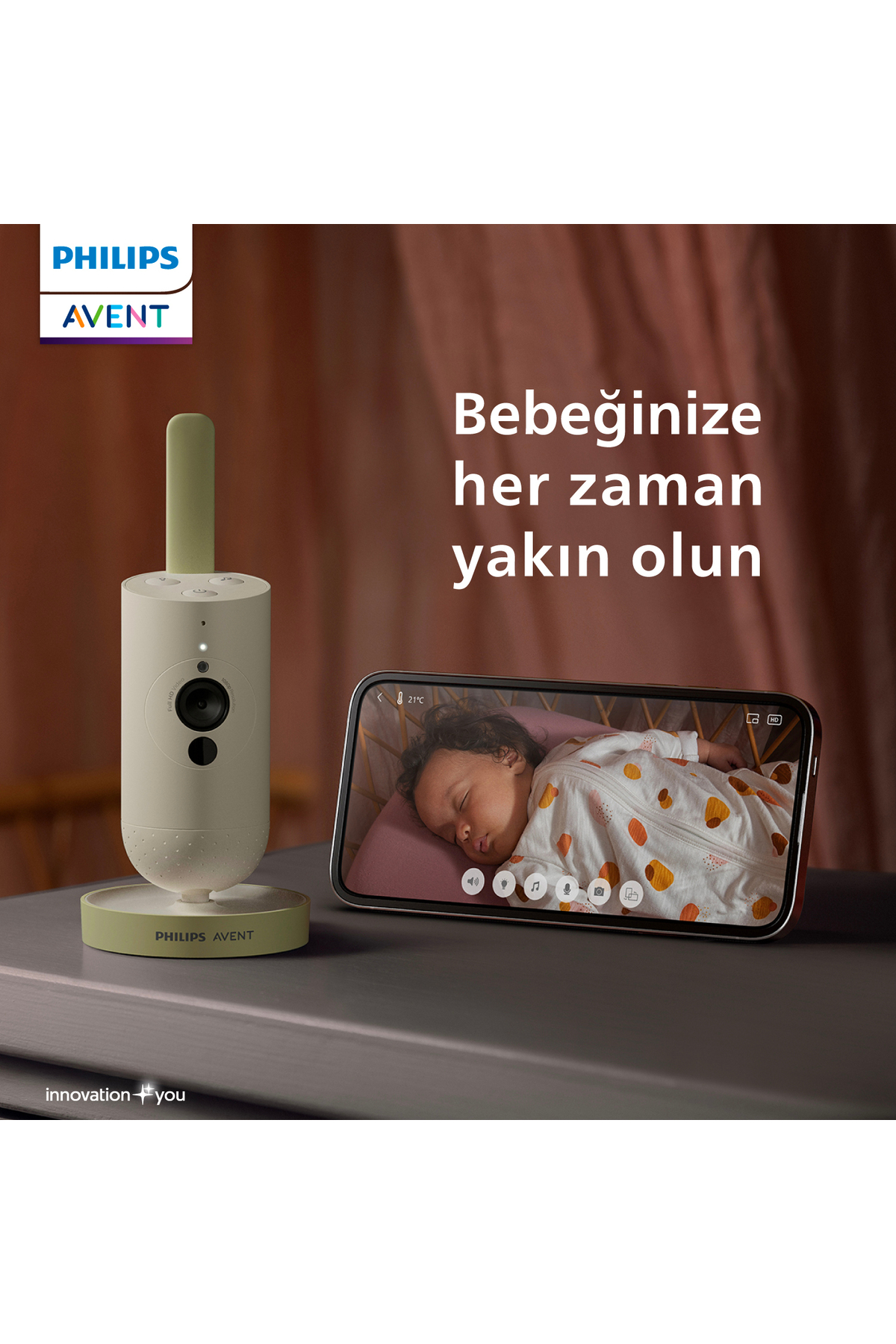 Philips Avent Philips SCD643/26 Akıllı Bebek Kamerası fotoğrafı 2 (önizleme)
