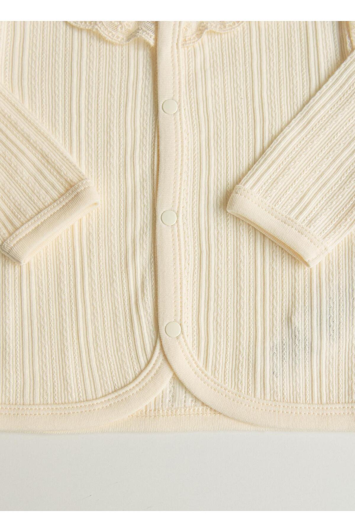 kitikate Organik Jaclin Hırka Natural fotoğrafı 3 (önizleme)