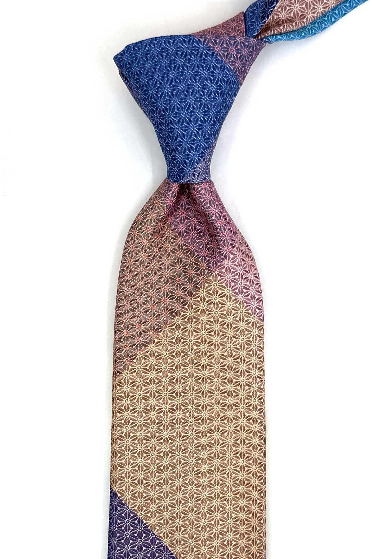  کراوات کلاسیک طرح‌دار چند رنگ طرح‌دار موتیف KK13380
