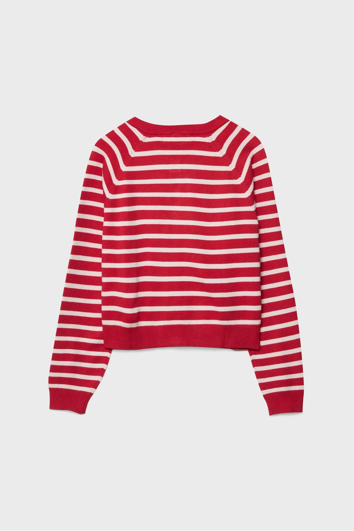 Stradivarius  Reglan kollu düğmeli triko hırka - Görsel 7