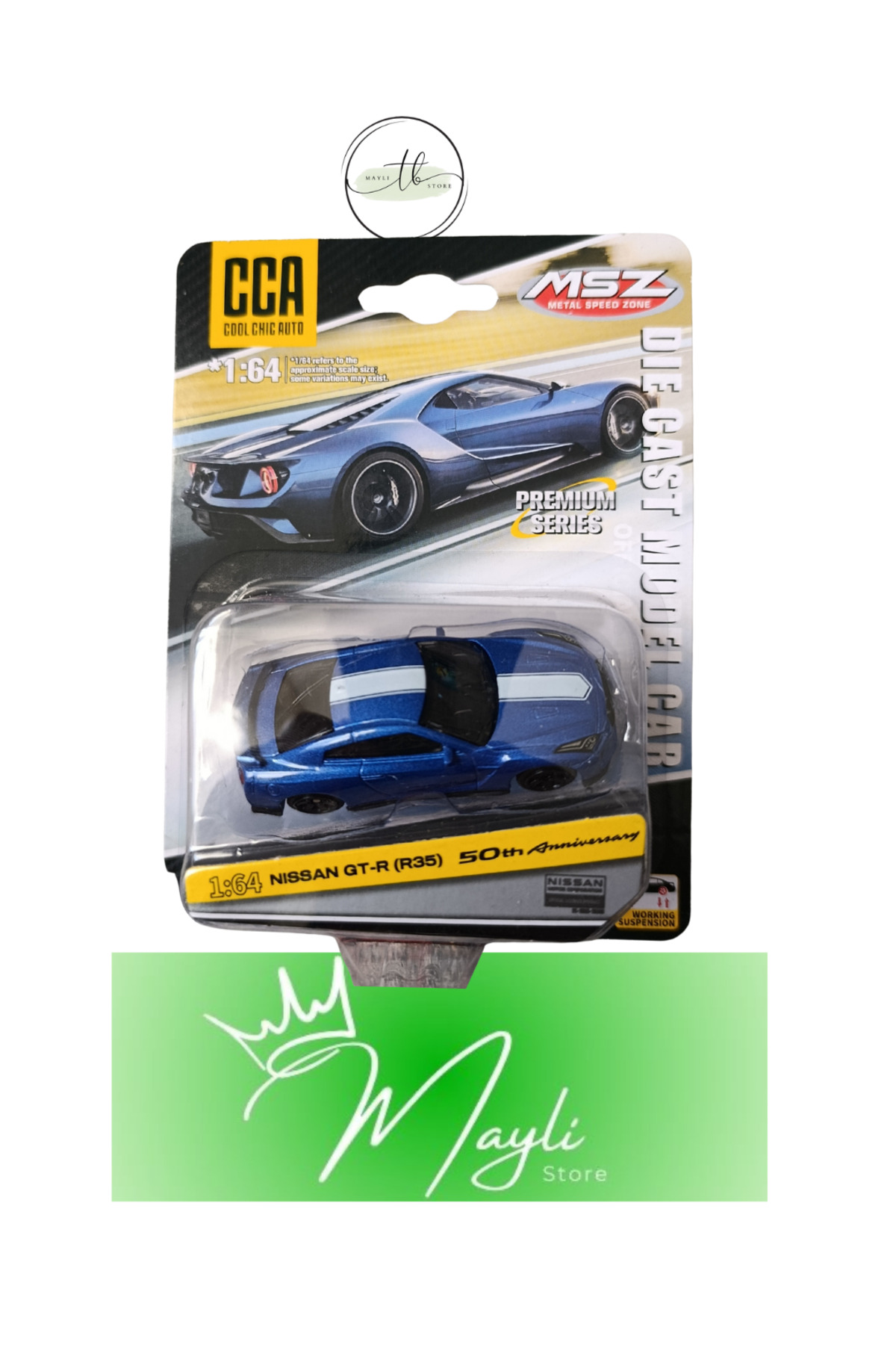 トイザらス限定　miniGT R35 1/64 メタリックブルー 完全未開封 MINI GT 1/64スケール「LB☆WORKS 日産GT-R (R35) Type 1, Rear Wing