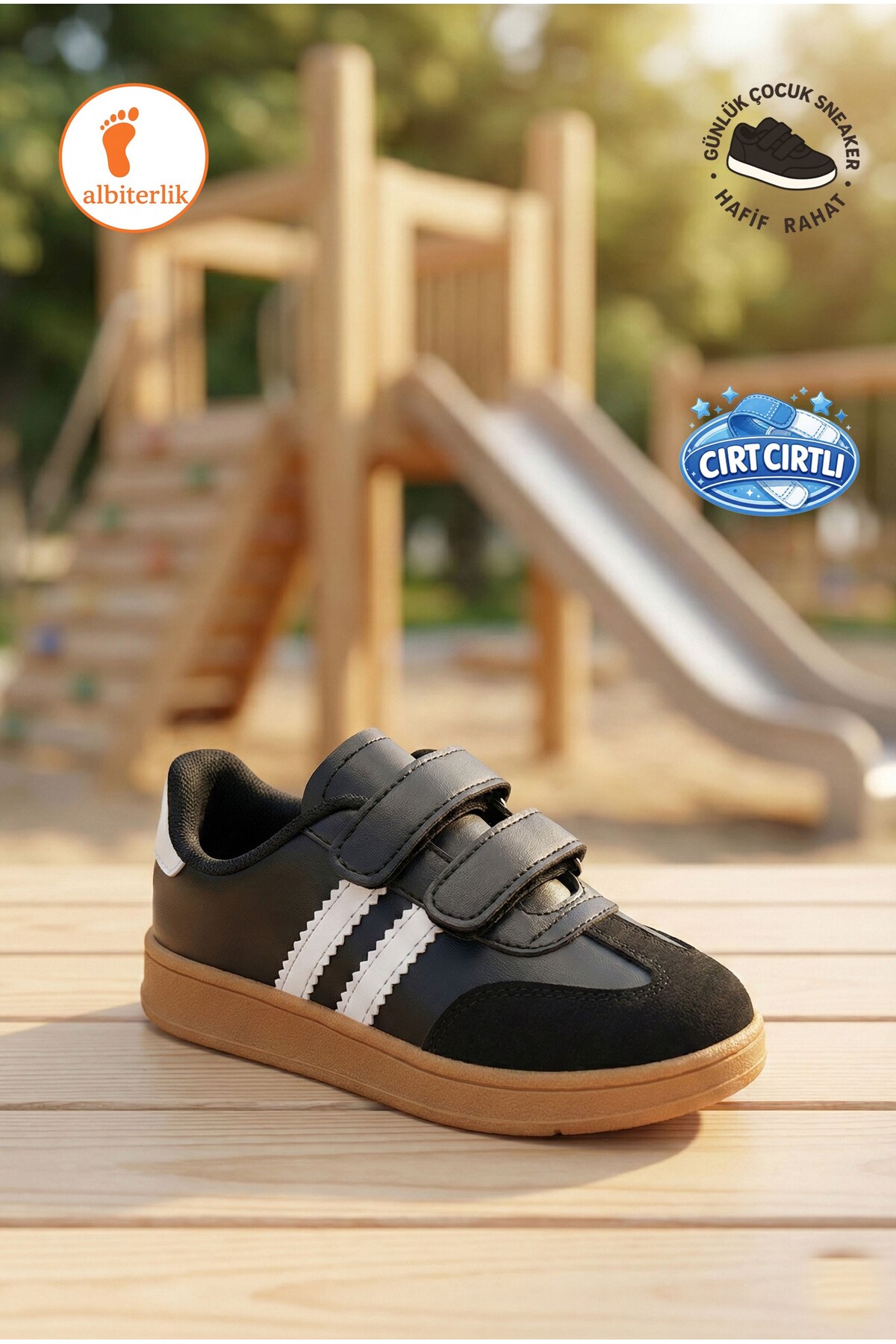 AlbiShoes Unisex Παπούτσια Αθλητικά για Κορίτσια και Αγόρια με Velcro, Καθημε...