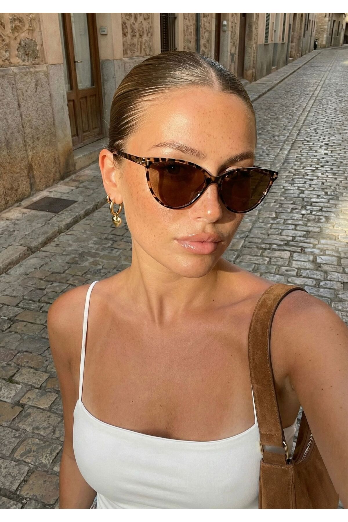 Goldmine Kadın Tilly Güneş Gözlüğü UV400 Leopar görsel 2