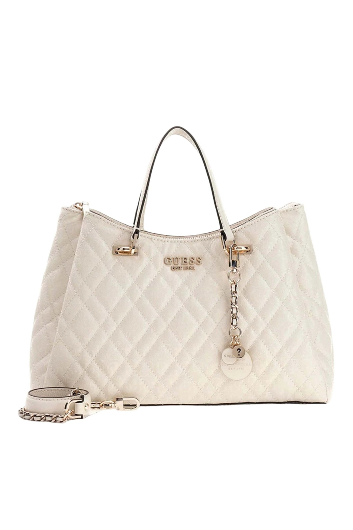 گس کیف دستی زنانه سفید طرح دوست دختر ایسمای مدل HWGG9628060-OFF