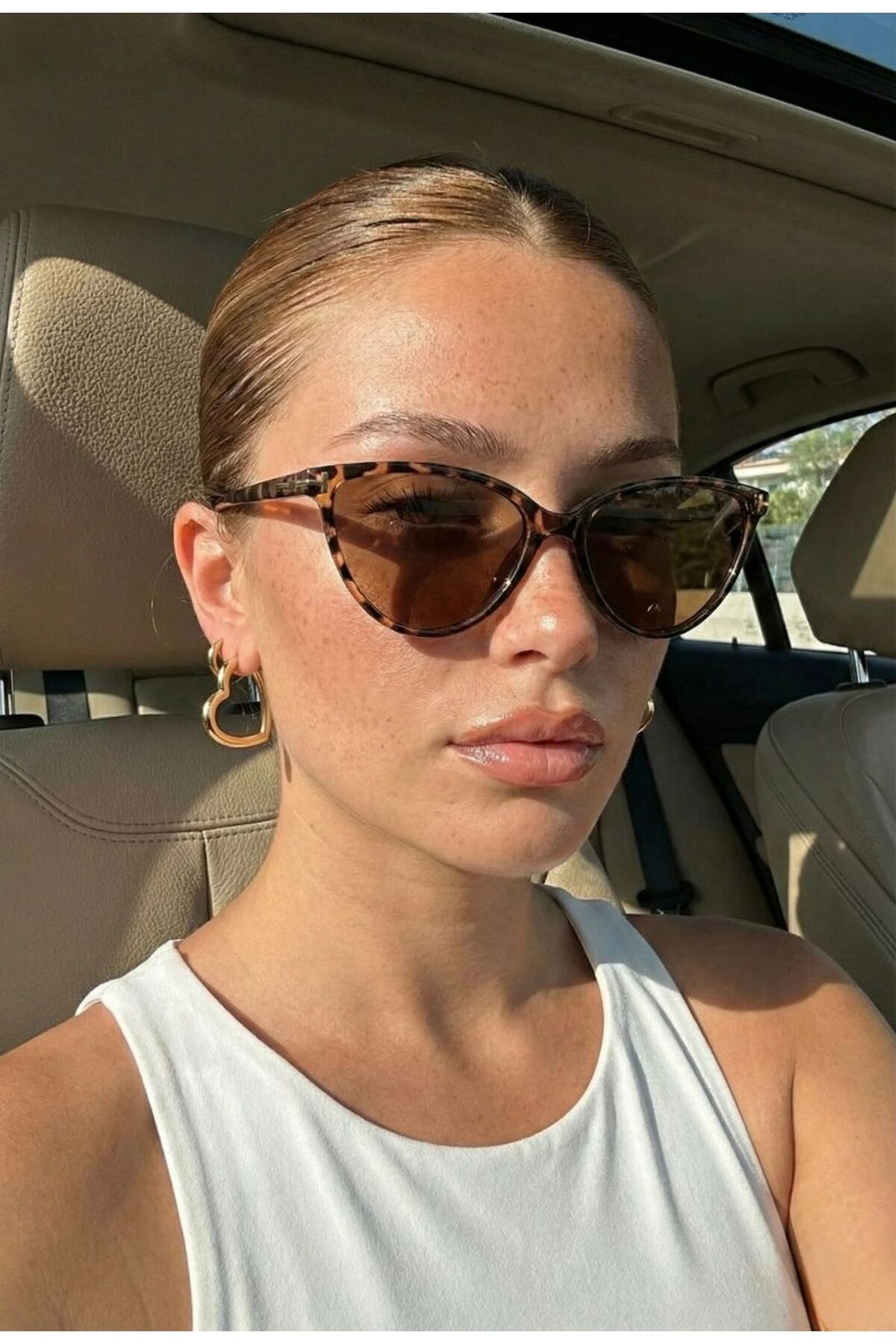 Goldmine Kadın Tilly Güneş Gözlüğü UV400 Leopar görsel 4