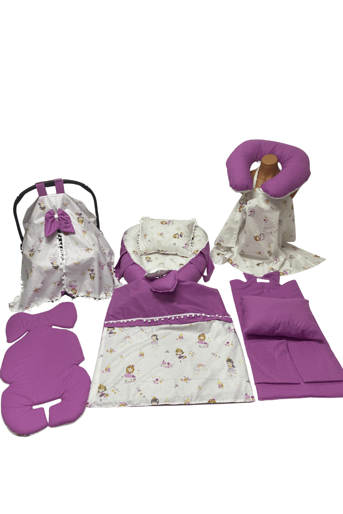 Happy Baby Dikiş Atölyesi 10’lu Babynest Puset Örtüsü Alt Açma Emzirme Yastığı Emzirme Önlüğü Ana Kucağı fotoğrafı 3 (önizleme)