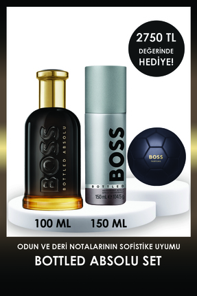 BOSS Bottled Absolu Intense 100 ml Erkek Parfüm + Bottled 150 ml Deodorant + ...