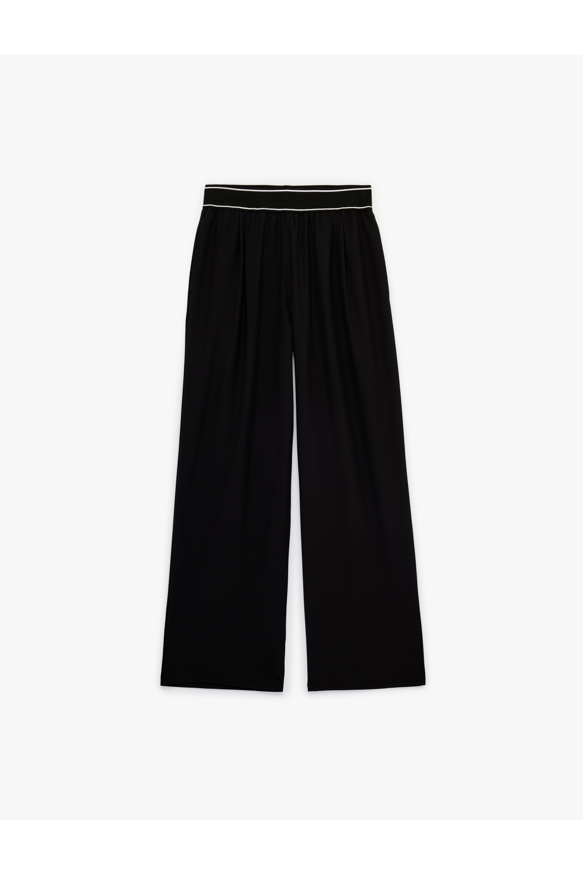 Koton  Yüksek Bel Lastik Detaylı Geniş Paça Spor Paraşüt Eşofman Altı - Görsel 4