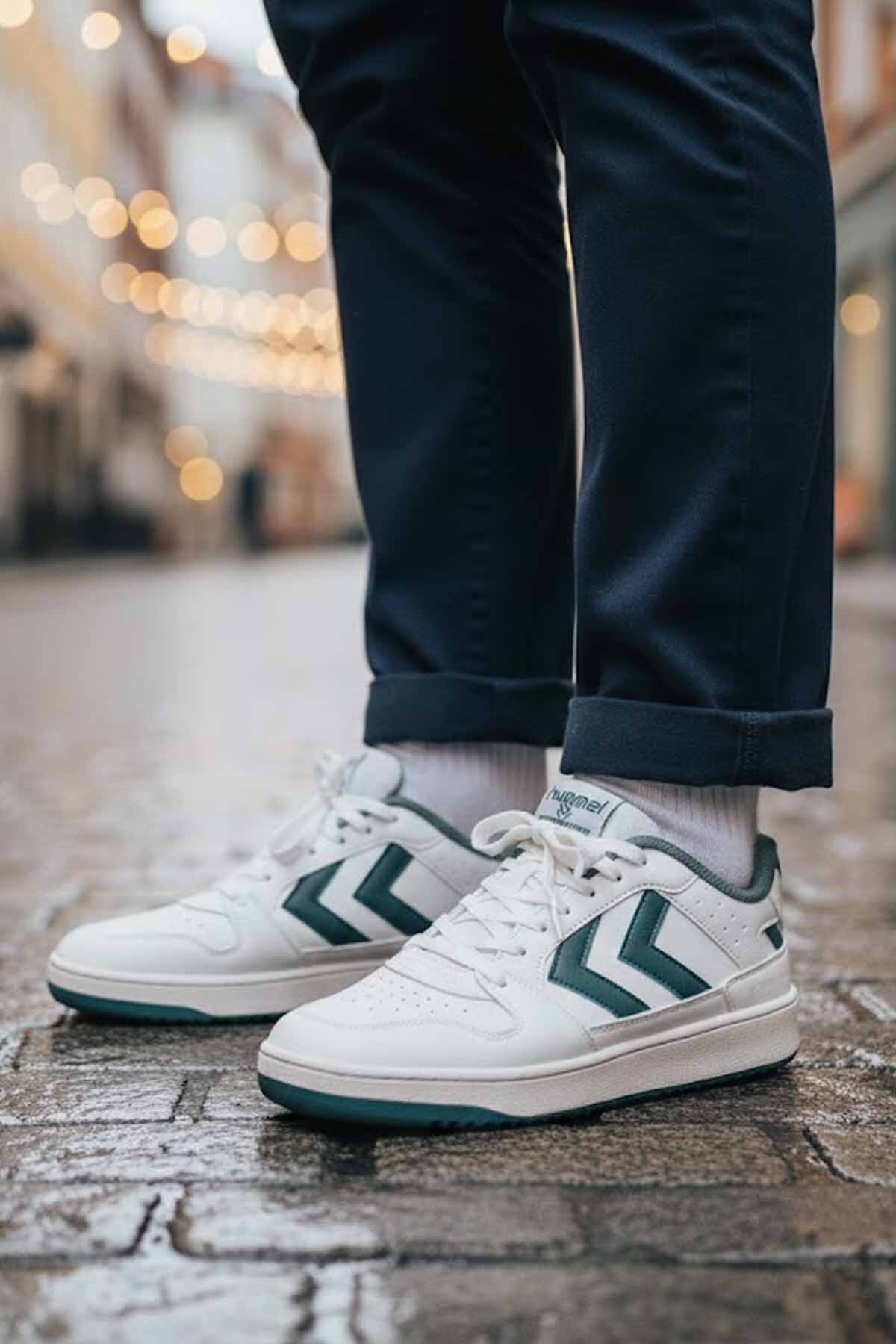 کفش‌های یونیسکس POWER PLAY مدل ۹۰۰۷۱۴-۹۲۰۸ سفید-C۲ هامل کفش اسنیکر hummel