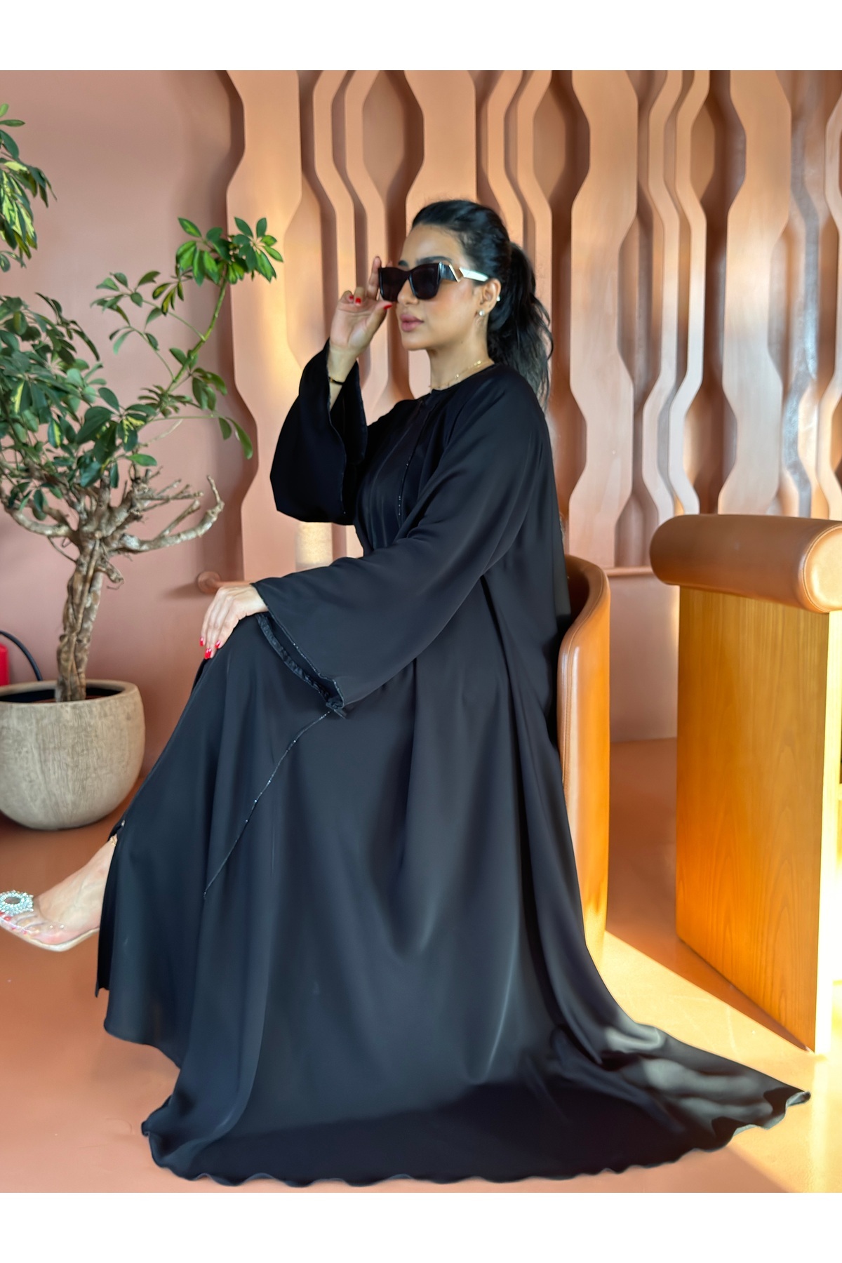 عباية ريحانه دبل كلوش