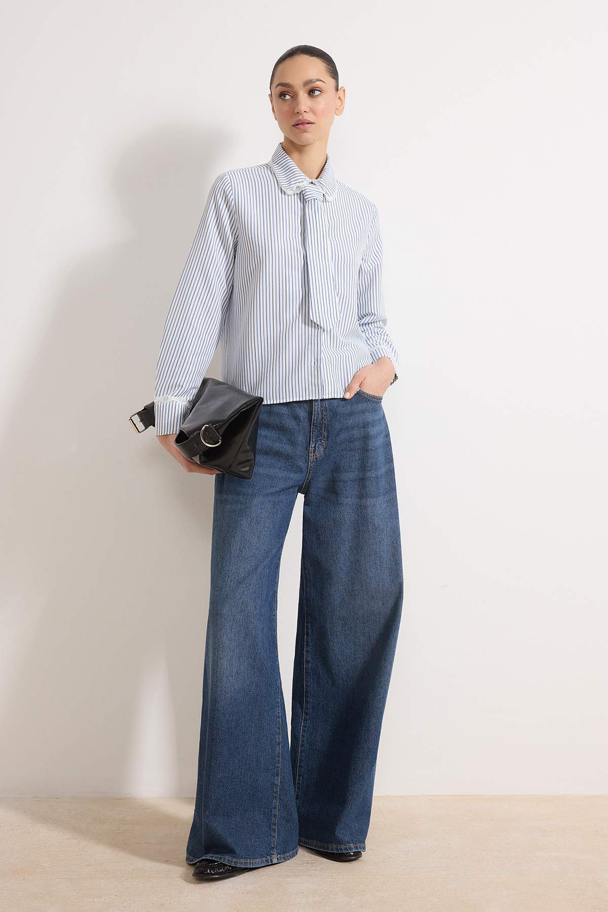 trendyolmilla-womens-striped-long-oversize-sh