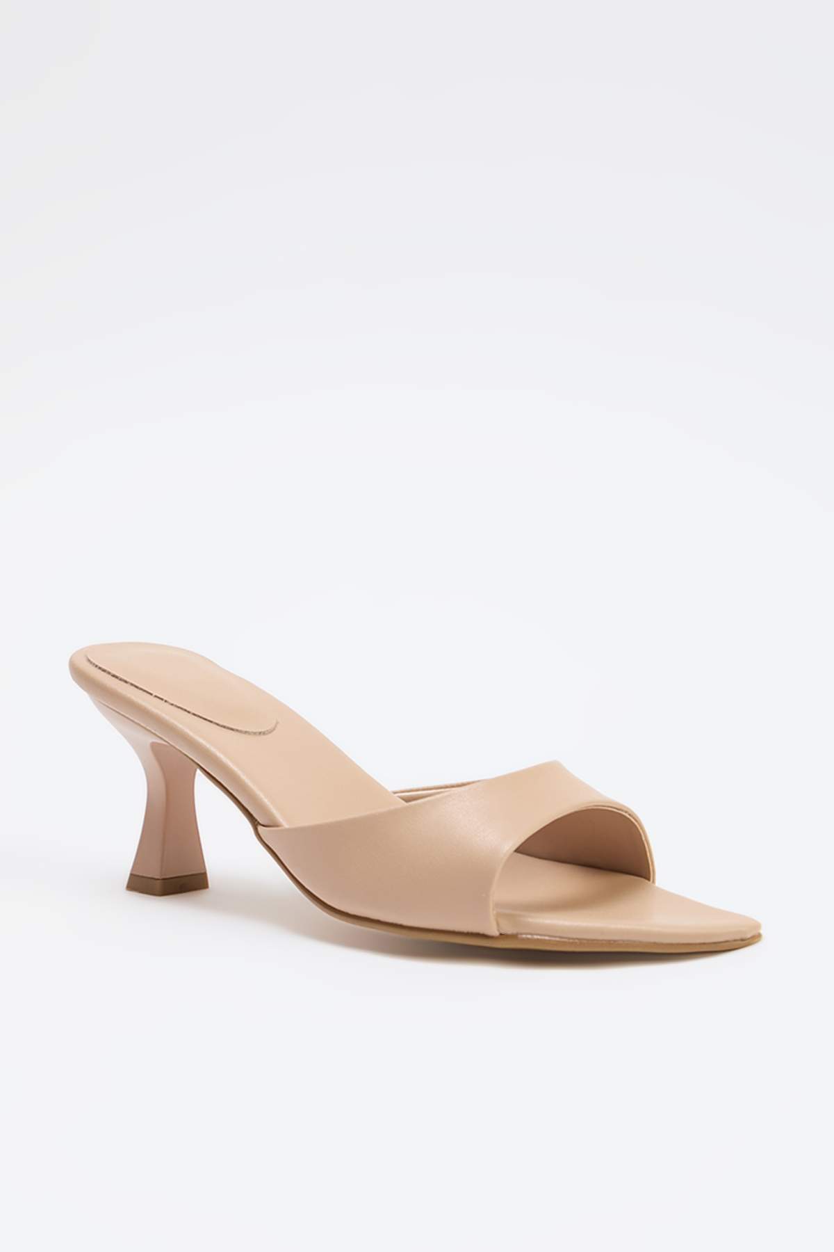 Trendyol Shoes Beige Pointed Toe Kitten Heel Women's 3 cm Heeled