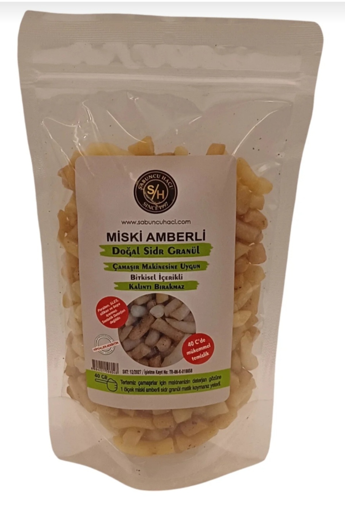Sabuncu Hacı Tüm ailenin & bebek çamaşırlarınıda ev temizliğne miski amberli sidr sidir granül matik sabun 250 gr fotoğrafı 3 (önizleme)
