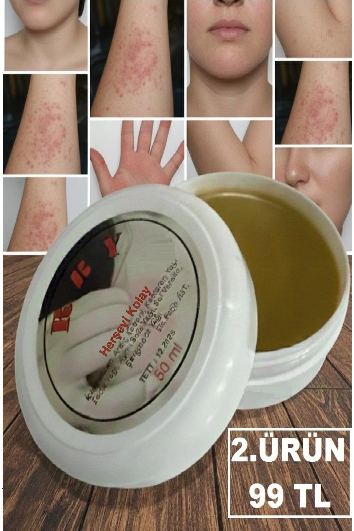 Herşeyi Kolay Katran Kremi 50mL Özel yapım Krem Özel Karışım Cilt Deri Kremi Kantaron aynı sefa ardıç katranlı — happy krem V442