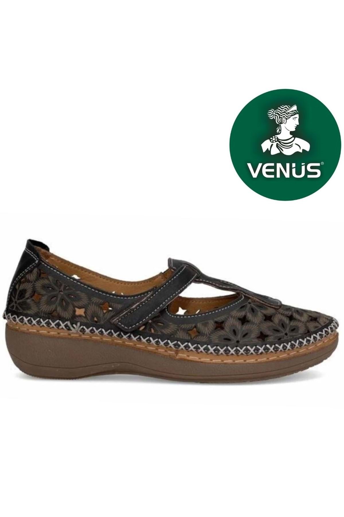 Venüs VENÜS 25190242Y SARAÇLI DOLGU TABAN KADIN DERİ AYAKKABI