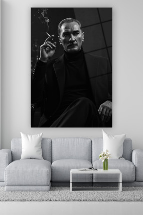 DEKORİCACAM Atatürk Cam Tablo
