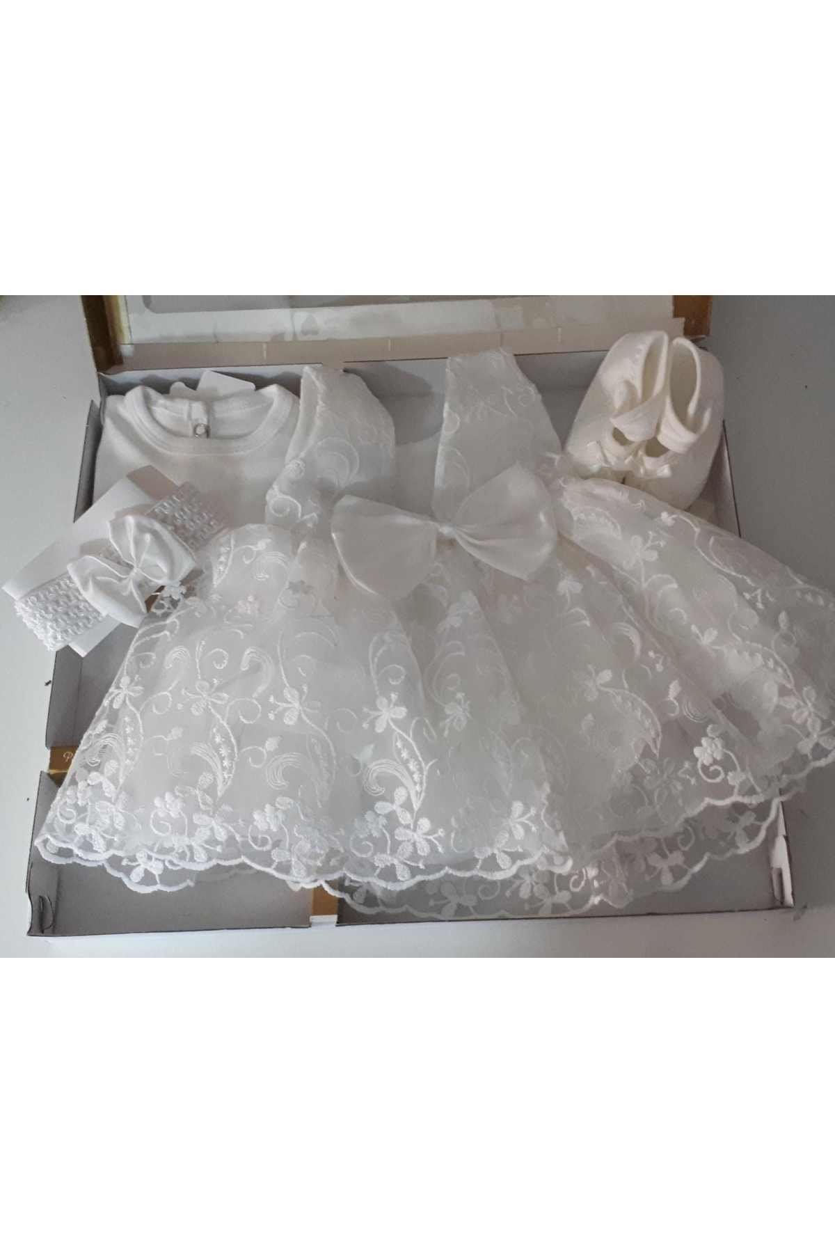 biyan collection Kız Bebek Mevlüt Takımı Gelinlik Abiye Elbise Bebek Doğum Baby Shower Hediyesi fotoğrafı 3 (önizleme)