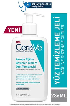 CeraVe Yağlı Ve Düzensiz Cilter Için Yüz Temizleme Jeli 236 Ml 3337875784054