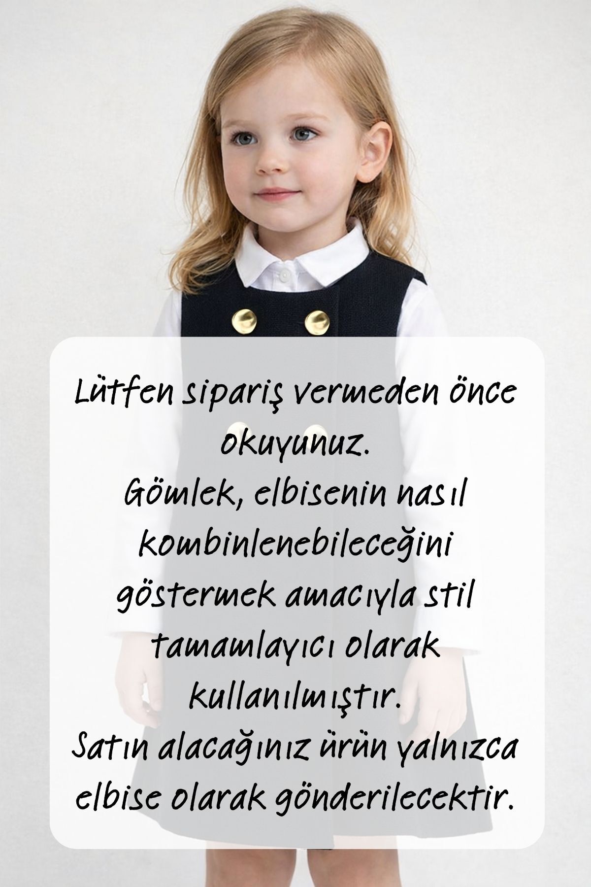 Aressy Kız Çocuk Gold Düğmeli Pileli Elbise Premium Bayramlık Jile Elbise fotoğrafı 4 (önizleme)