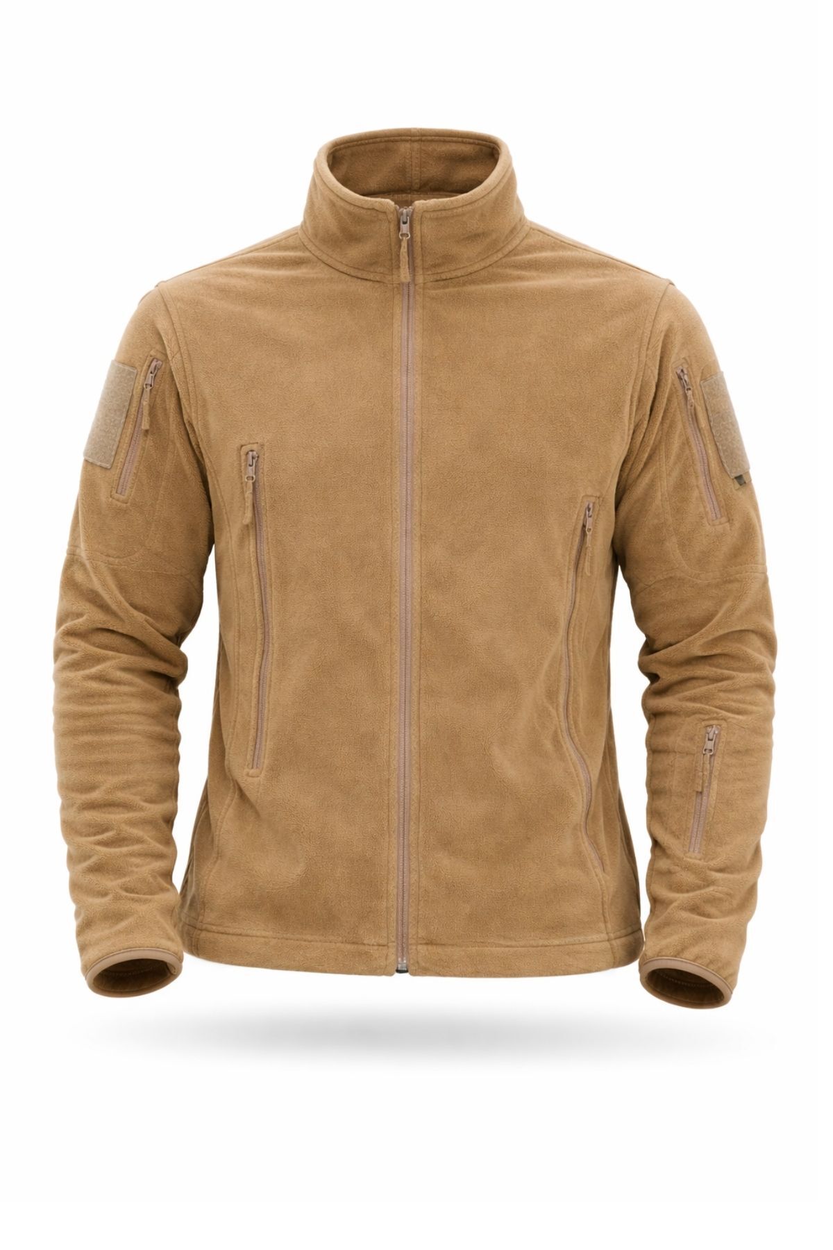 SİNGLE SWORD  Taktik Askeri Bej Polar Hırka