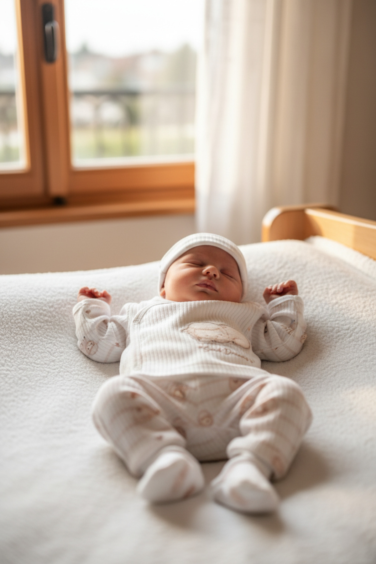 BABYLİM Kalpli Kuzucuklar Hastane Çıkışı %100 Pamuk Unisex Bebek 0-3 AY Yenidoğan Seti fotoğrafı 3 (önizleme)