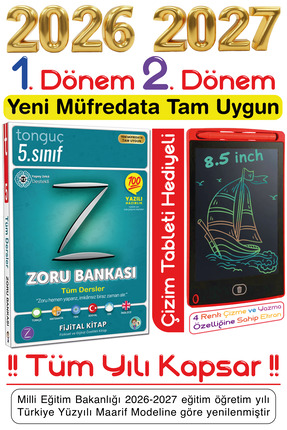 Tonguç Yayınları Tonguç 5. Sınıf Tüm Dersler Soru & Zoru Bankası Tüm Yılı Kap...