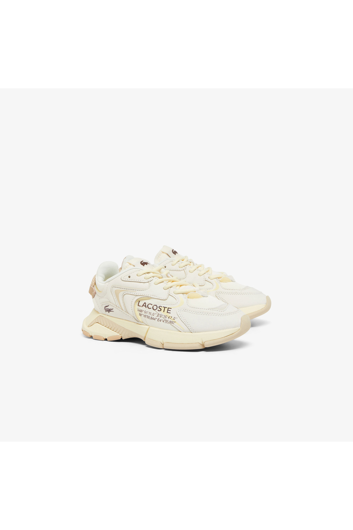 Lacoste  L003 Neo Kadın Bej Sneaker - Görsel 2