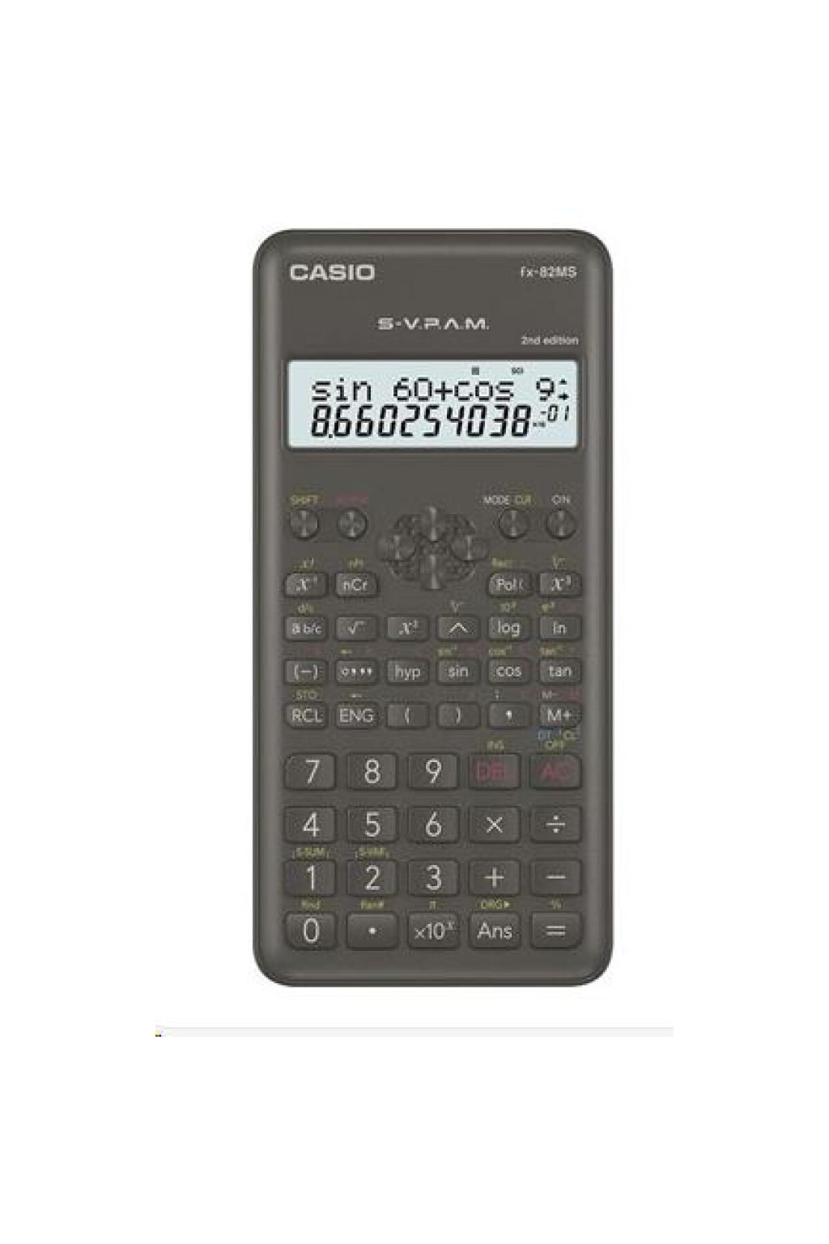Casio FX-82MS Hesap Makinesi 2. Versiyon 10+2 Hane Bilimsel 240