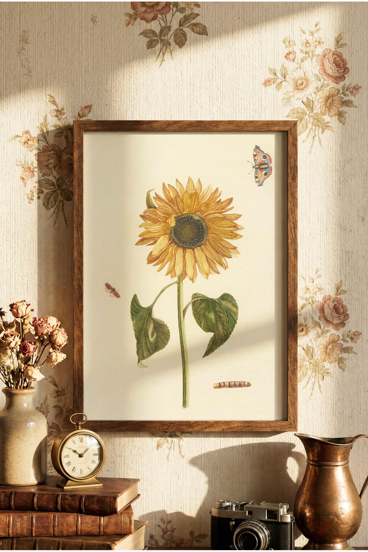Sunflower - Wooden Patterned Frame