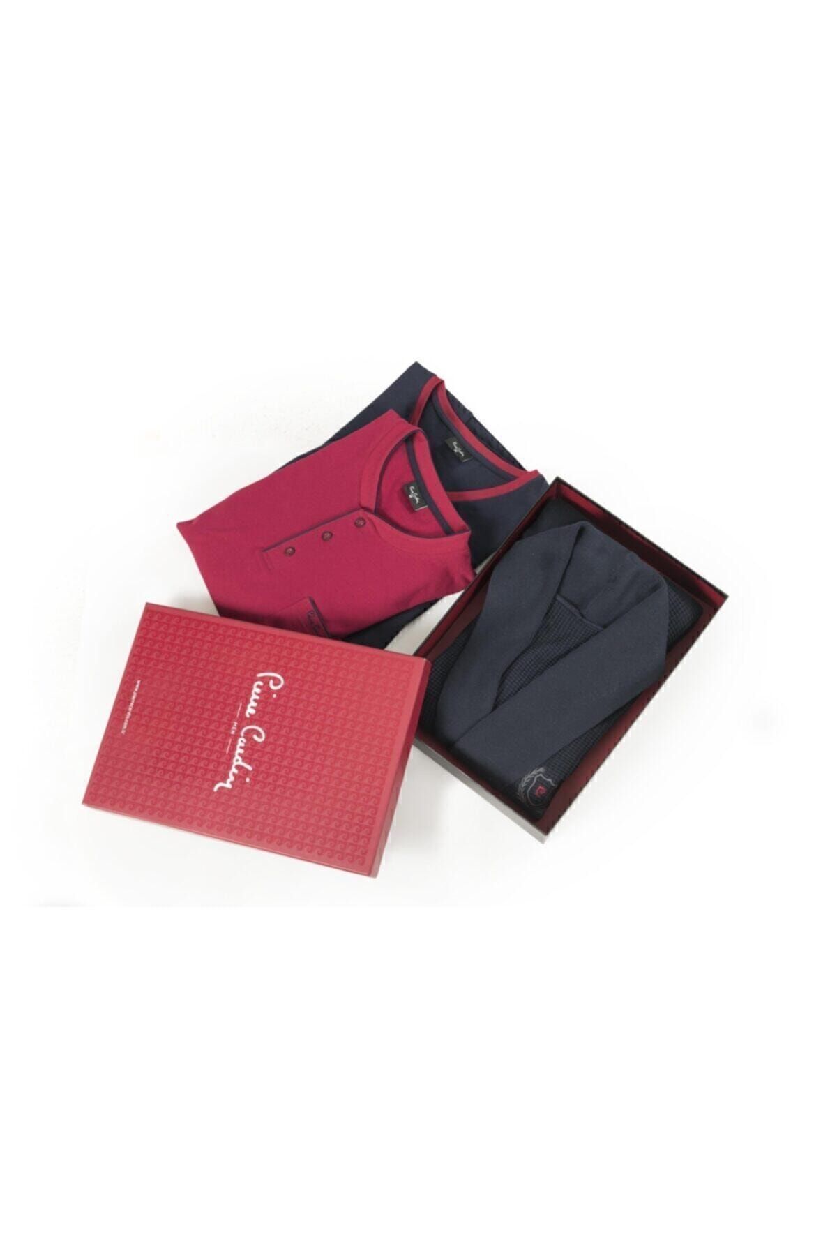 ست پیژامه و لباس خواب مردانه راسته فاق نرمال آستین بلند | پیر کاردین Pierre Cardin PC.5595.LACI - تصویر 4