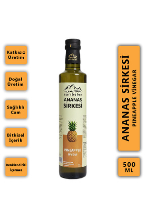 sarıbelen Ananas Sirkesi 500 ml Doğal ve Katkısız- Fermente Meyve Sirkesi