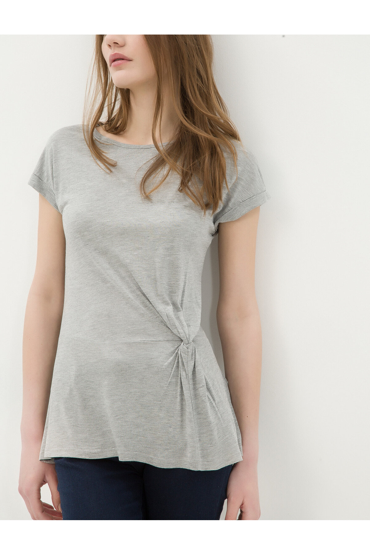 tak-tgoです Koton Kadın Gri T-Shirt 6YAK13767EK - Fiyatı, Yorumları