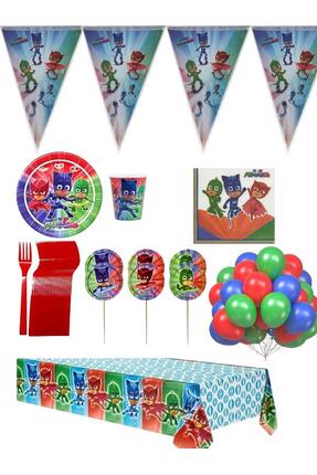 mercantoptan Pijamaskeliler 8 Kişilik Parti Seti - 8 Parça Konsept Doğum Günü...