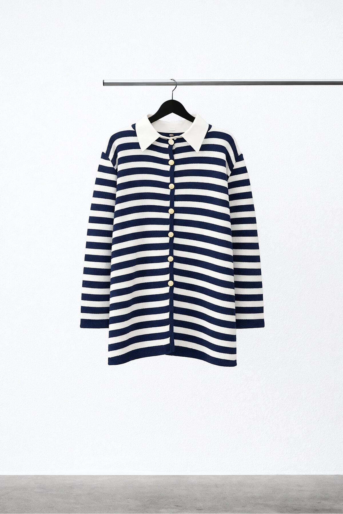 Touche Prive  GOLD DÜĞMELİ ÇİZGİLİ UZUN HIRKA