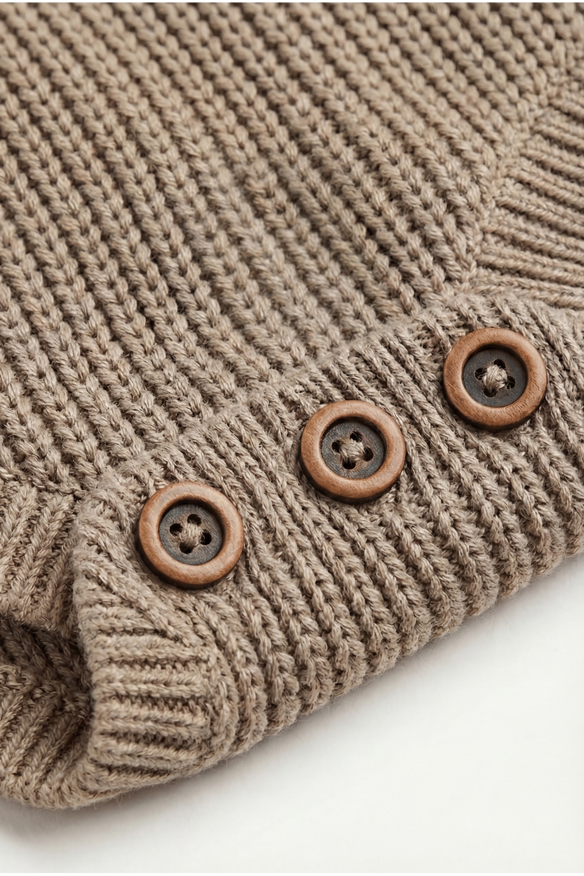 Babily Bebek Örgü Triko Body Zıbın Uzun Kollu Düğmeli Unisex Knitbody fotoğrafı 3 (önizleme)